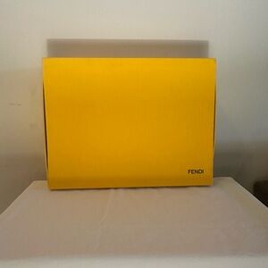 Fendi Vibrant Yellow Storage Box, Shopping Bag, etc.